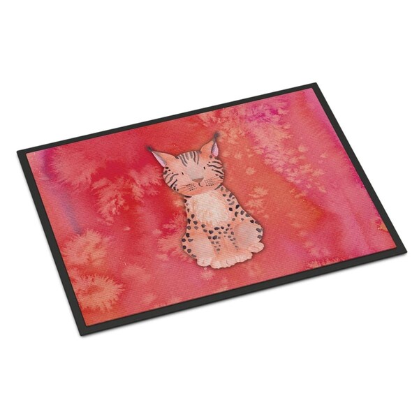 Carolines Treasures 18 x 27 in. Lynx Watercolor Indoor or Outdoor Mat BB7397MAT - main